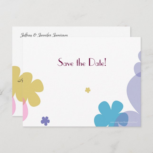 Cartão postal de aniversário de 25 anos 'Save the  (Frente/Verso)