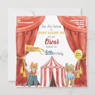Cartão postal de aniversário do Childs Circus
