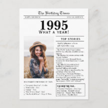 Cartão postal de aniversário do jornal de 1995