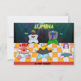 Cartão postal de aniversário do K-Pop