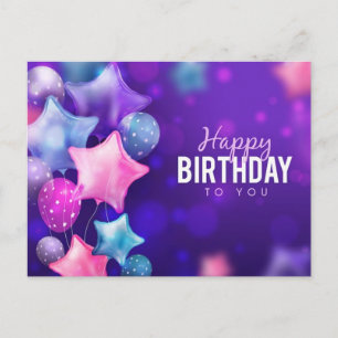 Cartão Postal de Aniversário Feliz