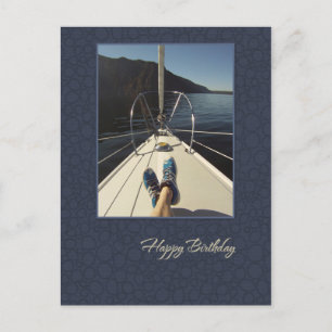 Cartão postal de aniversário feliz para navegaç