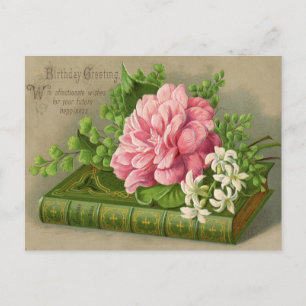 Cartão postal de aniversário retrô