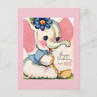 Cartão postal de aniversário Vintage