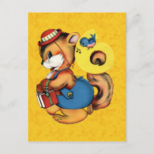 Cartão postal de aniversário Vintage