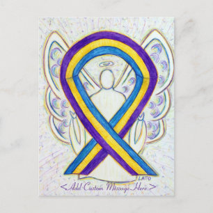 Cartão postal de anjo de sensibilização do Cancer
