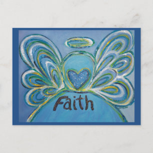 Cartão postal de Anjo Inspiracional para Faith Wor