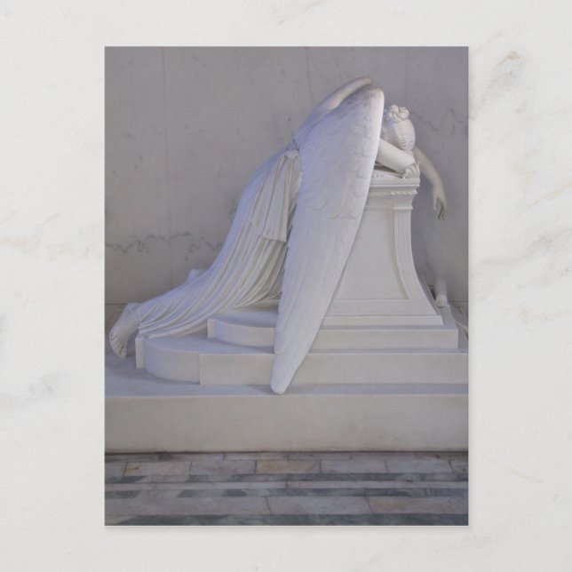 Cartão postal de anjo nunca chorando sozinho (vist (Frente)