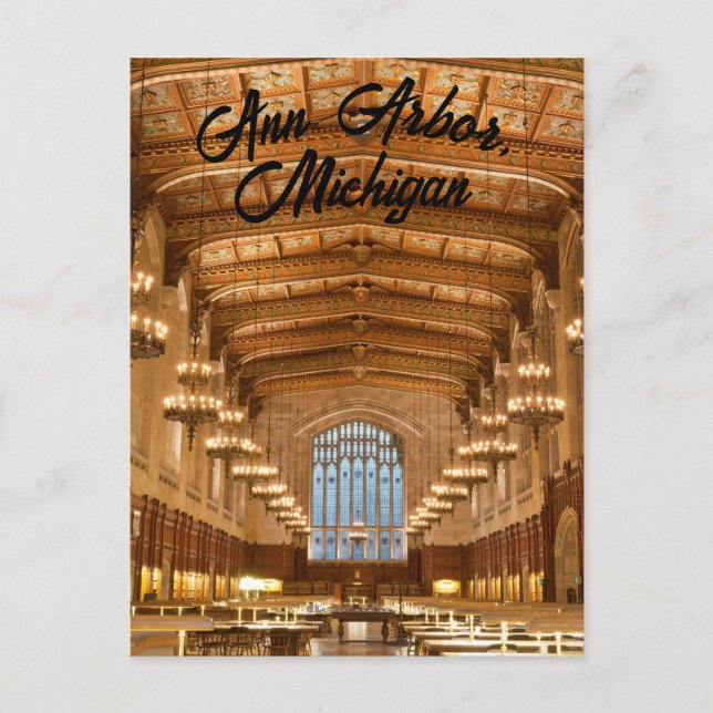 Cartão Postal de Ann Arbor, Michigan (Frente)