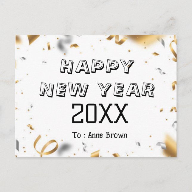 Cartão postal de anos novos (Frente)