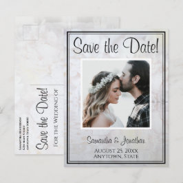 Cartão Postal de Antemão de Casamento White Reflec