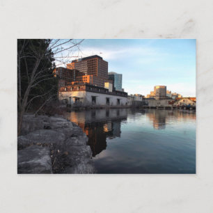 Cartão Postal De Antigo a Novo - Edifícios Waterfront Hull Quebe