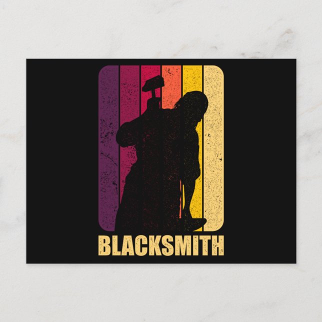 Cartão Postal De Anúncio 100.Blacksmith Blacksmithing Metalworker Gift (Frente)