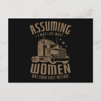 Cartão Postal De Anúncio 12.Caminhoneiro para um Motorista de Caminhão