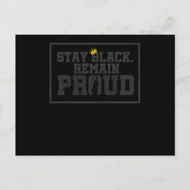 Cartão Postal De Anúncio 13 Black History Month African American Black Prid (Frente)