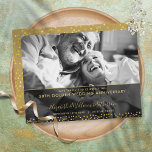 Cartão Postal De Anúncio 50th Golden Anniversary Save the Date Photo<br><div class="desc">Personalize with your special photo and fifty years golden wedding anniversary save the date information in chic lettering. Designed by Thisisnotme©</div>