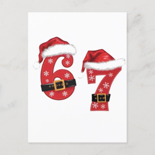 Cartão Postal De Anúncio 67 Mason Vamos Sandy Christmas 67 Meme Engraçado