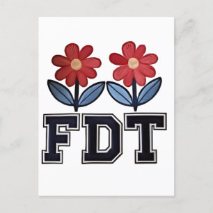 Cartão Postal De Anúncio 8647 Sutil Anti Trump Anti MAGA 86 47 Floral Boho