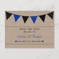 A Coleção de Casamento Modern Blue Bunting