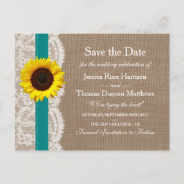 Cartão Postal De Anúncio A Coleção de Casamentos de Girassóis Rústicos - Az