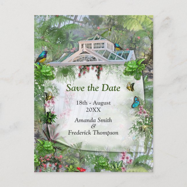 Cartão Postal De Anúncio A Estufa Vitoriana (Frente)