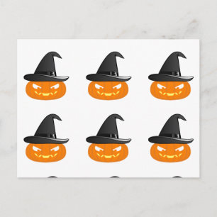 Cartão Postal De Anúncio Abóboras de Halloween Postard