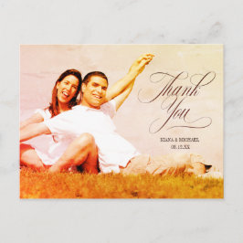 Cartão Postal De Anúncio Abstrato Agate Wedding Hot Orange ID827