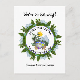 Cartão Postal De Anúncio Acampamento CARAVAN personalizado