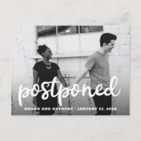 Adiamento de Casamento com Foto em Letra Manuscrit