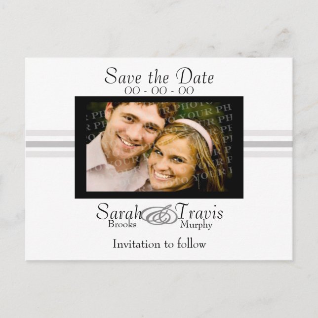 Cartão Postal De Anúncio Adicionar a sua própria fotografia - Branco (Frente)