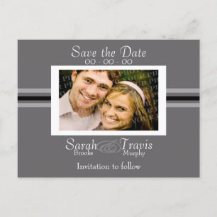 Cartão Postal De Anúncio Adicione sua própria foto - prata