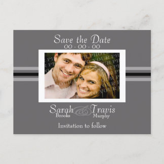 Cartão Postal De Anúncio Adicione sua própria foto - Prata