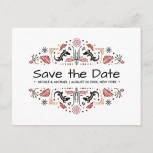 Cartão Postal De Anúncio Africana   Casamento de Lagarto de Ankara Save the