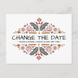 Cartão Postal De Anúncio Africana  Mudança de planos de Ancara Kente