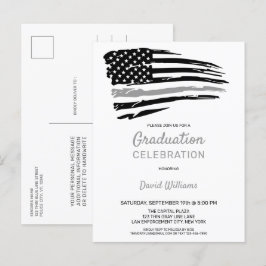 Cartão Postal De Anúncio Agente corretor Festa de formatura América Flag