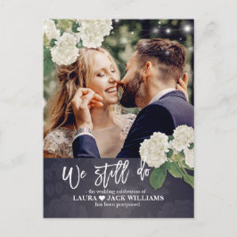 Cartão Postal De Anúncio Ainda Fazemos Adiamento De Casamento Reagendado Fo