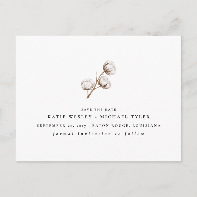 Cartão Postal De Anúncio Algodão Rustico (Frente)