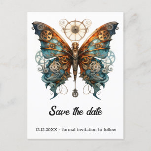 Cartão Postal De Anúncio Almirante Borboleta Chronoflutter Casamento Steamp