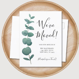 Cartão Postal De Anúncio Alteração de Endereço do Eucalyptus