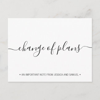Cartão Postal De Anúncio Alteração de Planos de Disparo Social Salvar a Dat