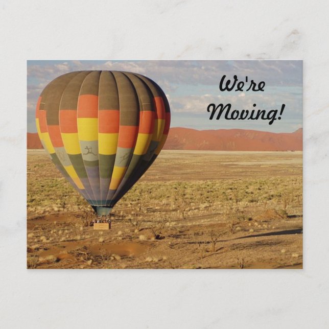 Cartão Postal De Anúncio Alteração do Cartão de Endereço (Frente)