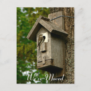 Cartão Postal De Anúncio Alteração do Cartão de Posto de Endereço