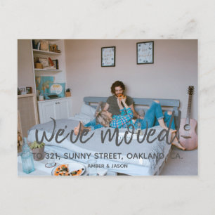 Cartão Postal De Anúncio alteração do hipster de endereço moderno