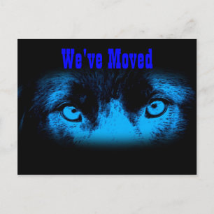 Cartão Postal De Anúncio Alteração Intensa De Endereço Nos Olhos
