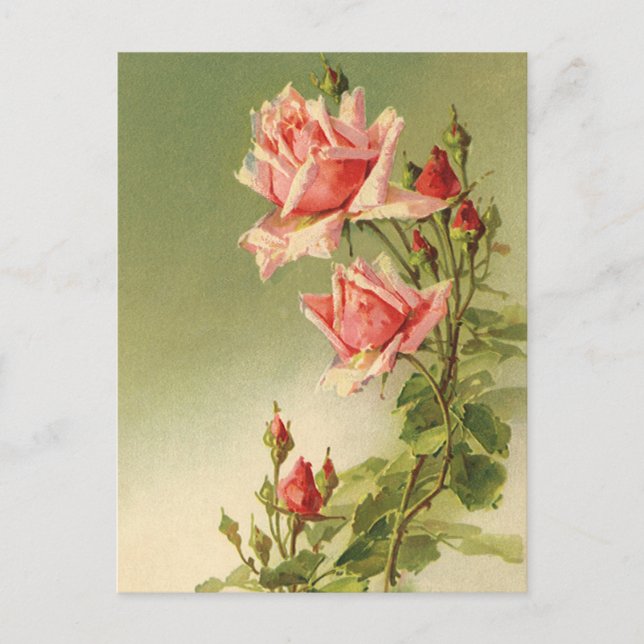 Cartão Postal De Anúncio Amor Antigo, Romance, Romântico, Salve a Data (Frente)