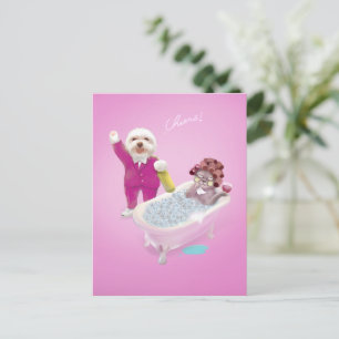 Cartão Postal De Anúncio Animação à Relaxação