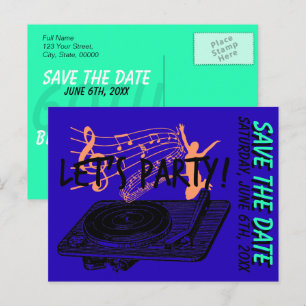 Cartão Postal De Anúncio Aniversário de 60 anos 60s Vamos Festejar Salve a 