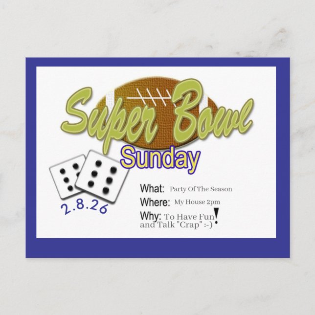 Cartão Postal De Anúncio Announcement Postcard (Frente)