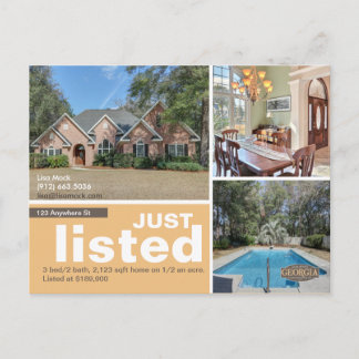 Cartão Postal De Anúncio Apenas grande foto listada