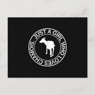 Cartão Postal De Anúncio Apenas Uma Menina Que Ama Chamois Presente Para As